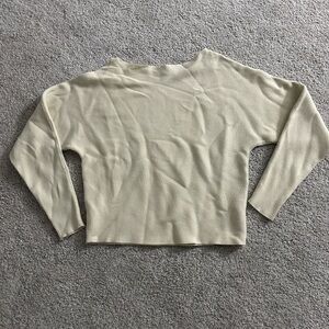 Double Zero Ribbed Cream Top